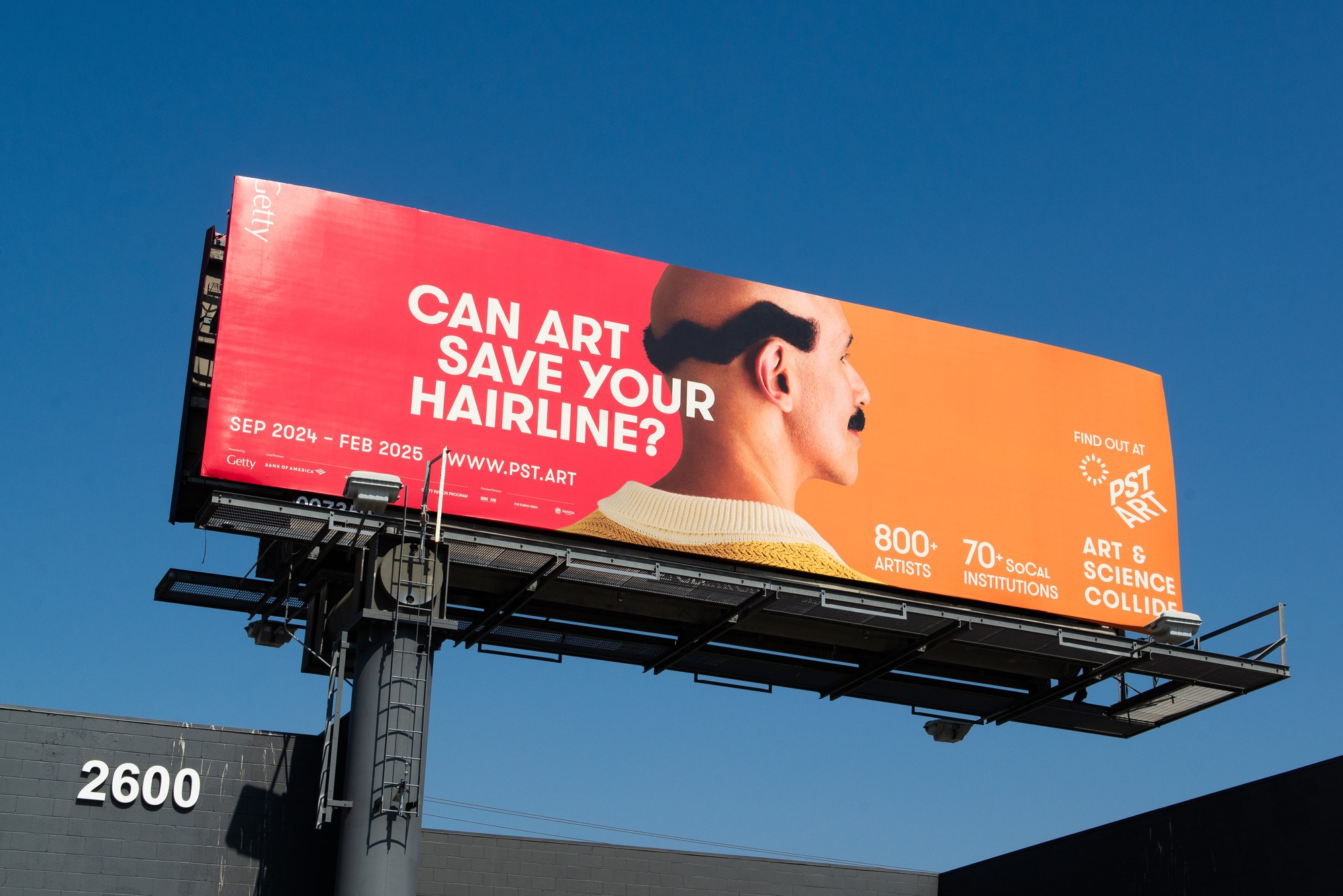 Getty Images campaign billboard featuring Gabriel Pablo Axarlian in Los Angeles