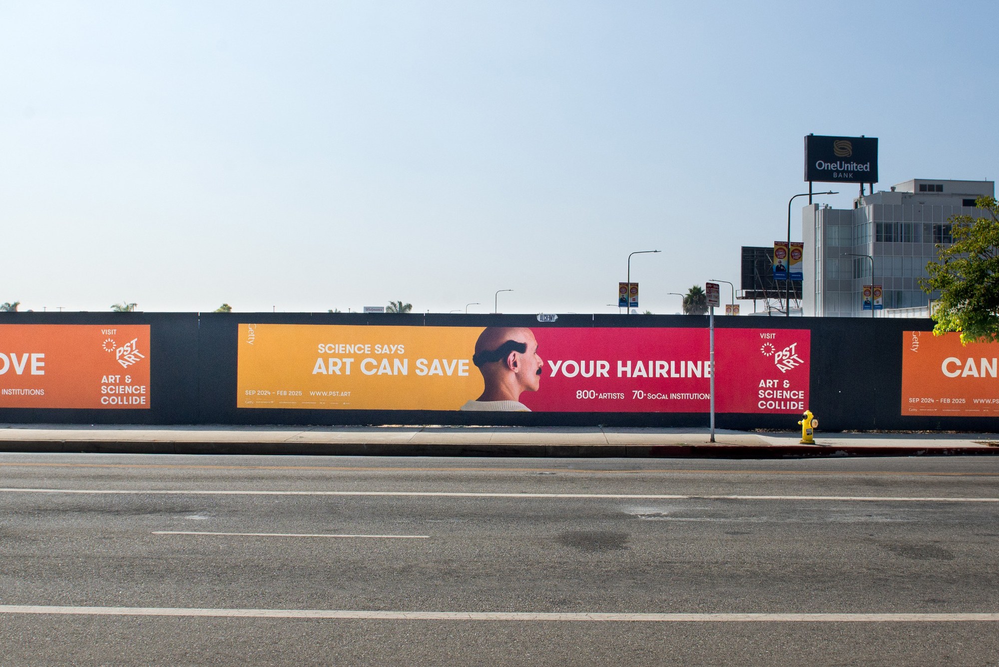 Getty Images campaign street placement featuring Gabriel Pablo Axarlian in Los Angeles